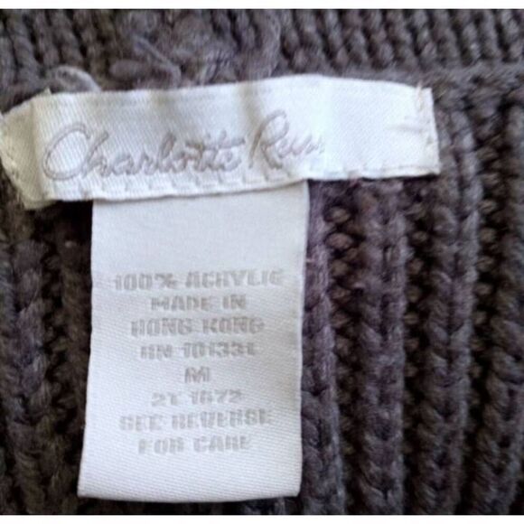 CHARLOTTE RUSSE GRAY COWL-NECK SWEATER DRESS SZ.M - Picture 3 of 3